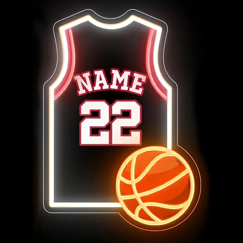 Custom Basketball Jersey Neon Sign USB LED Neon Light
