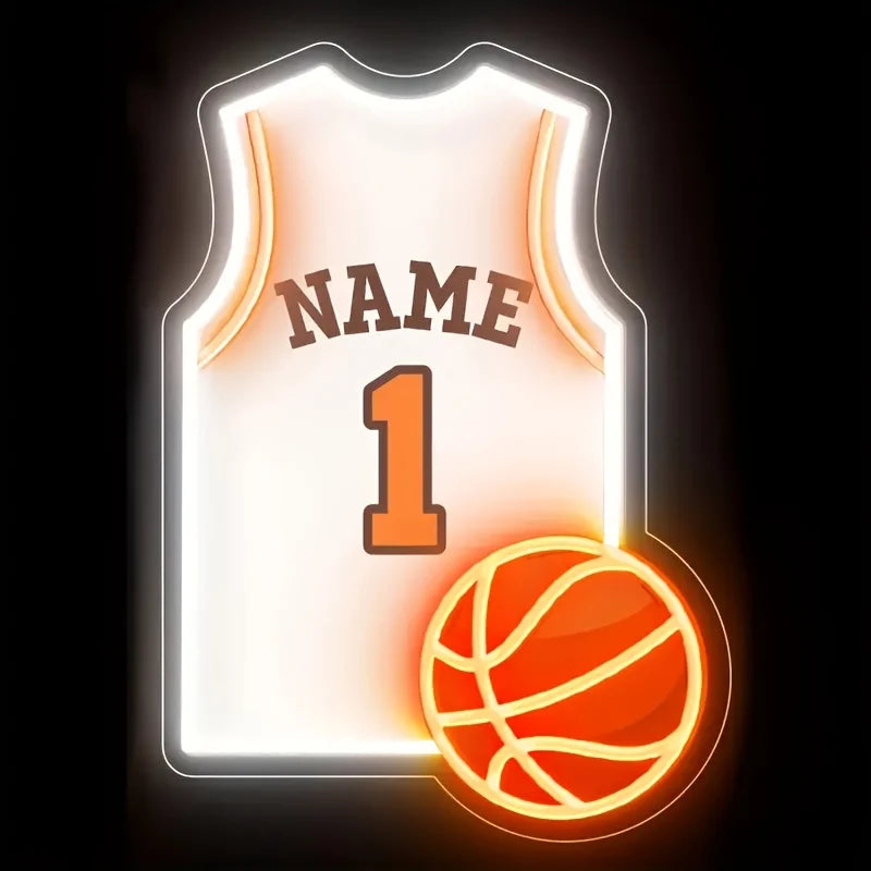 Custom Basketball Jersey Neon Sign USB LED Neon Light